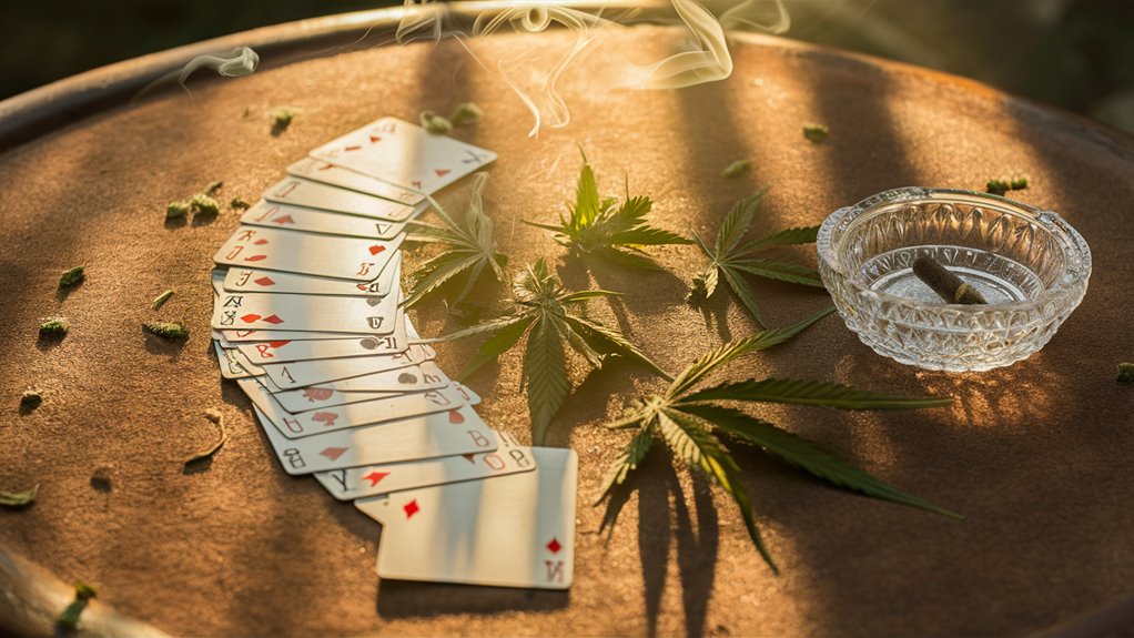 weed themed deck of cards