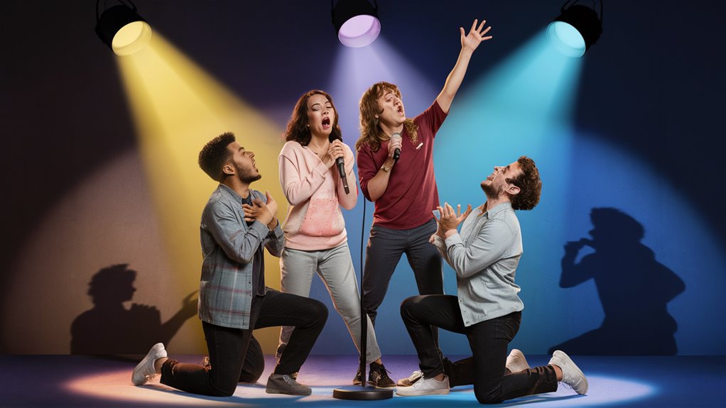 acting through song games