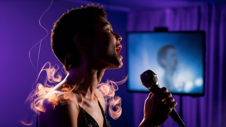 practice voice through karaoke