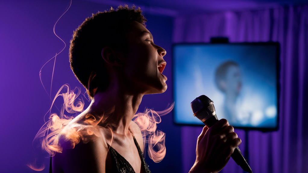 practice voice through karaoke