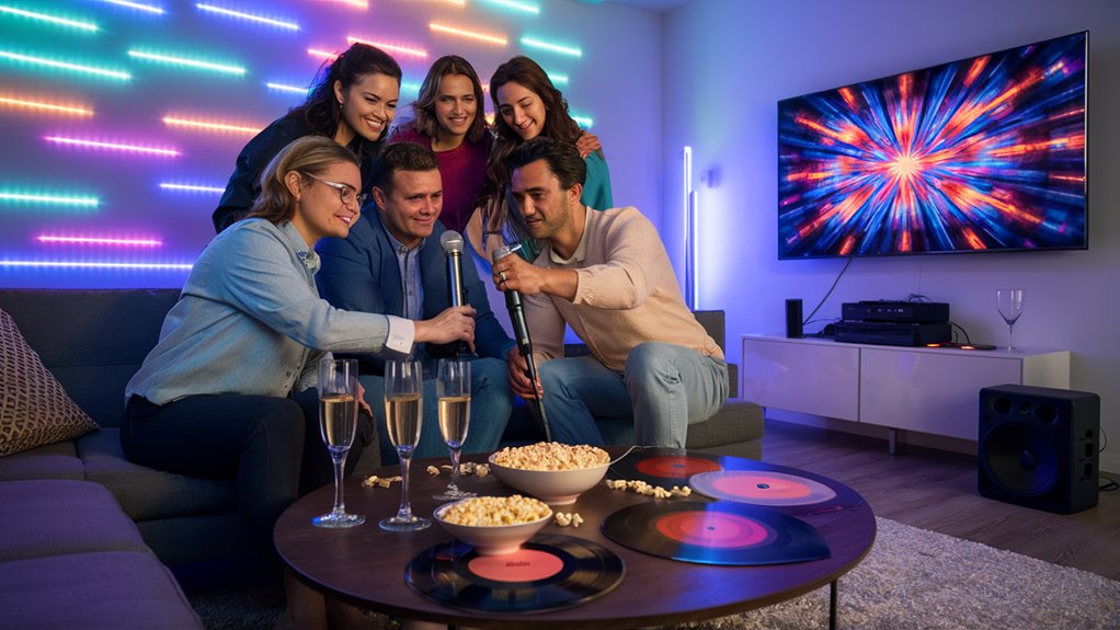 singing entertainment with friends